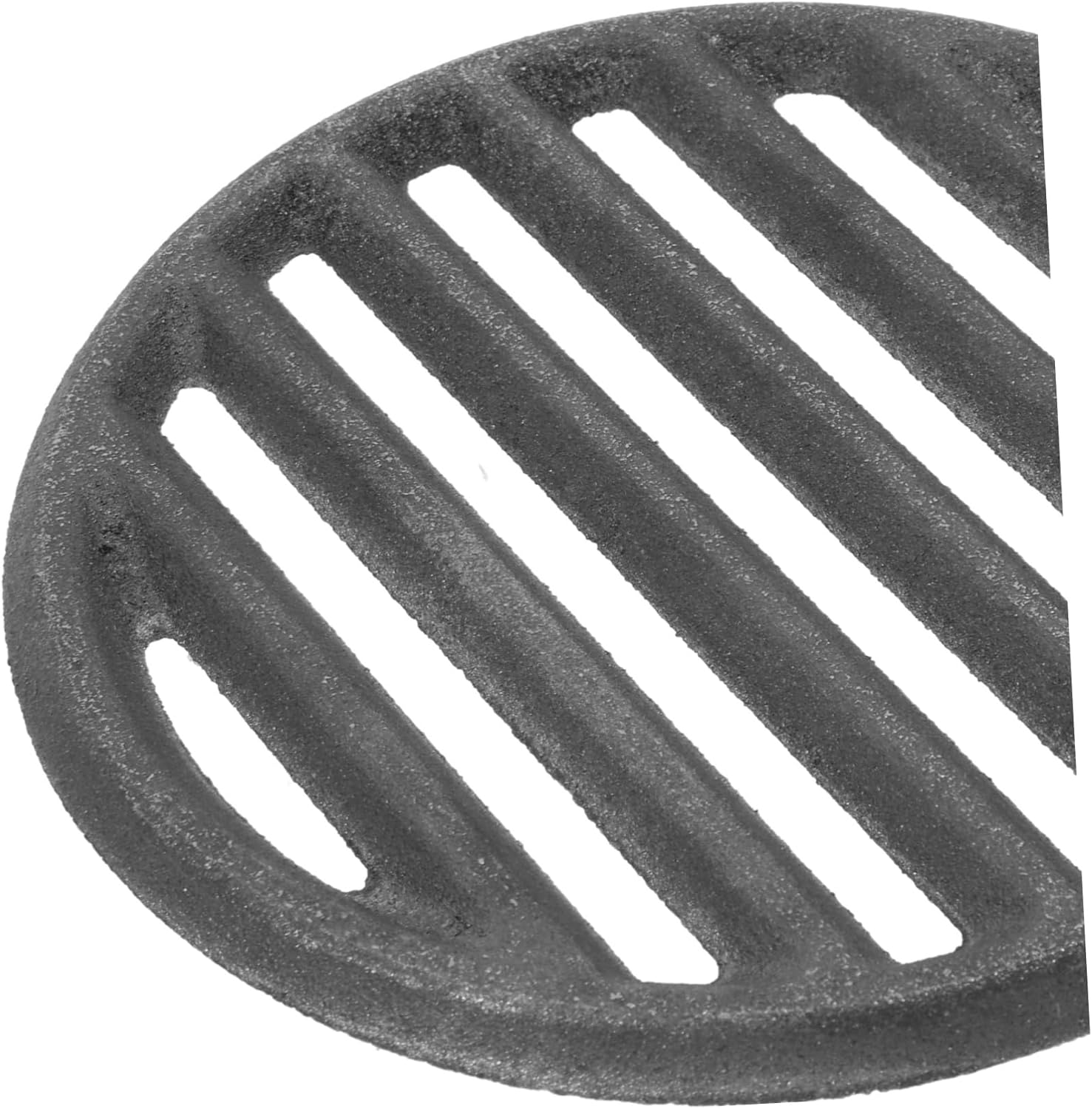 Cast Iron round Grill Grate 12Cm Outdoor BBQ Fire Pit Mesh Heavy Duty Charcoal Cooking Accessory for Camping and Fireplace image number 3