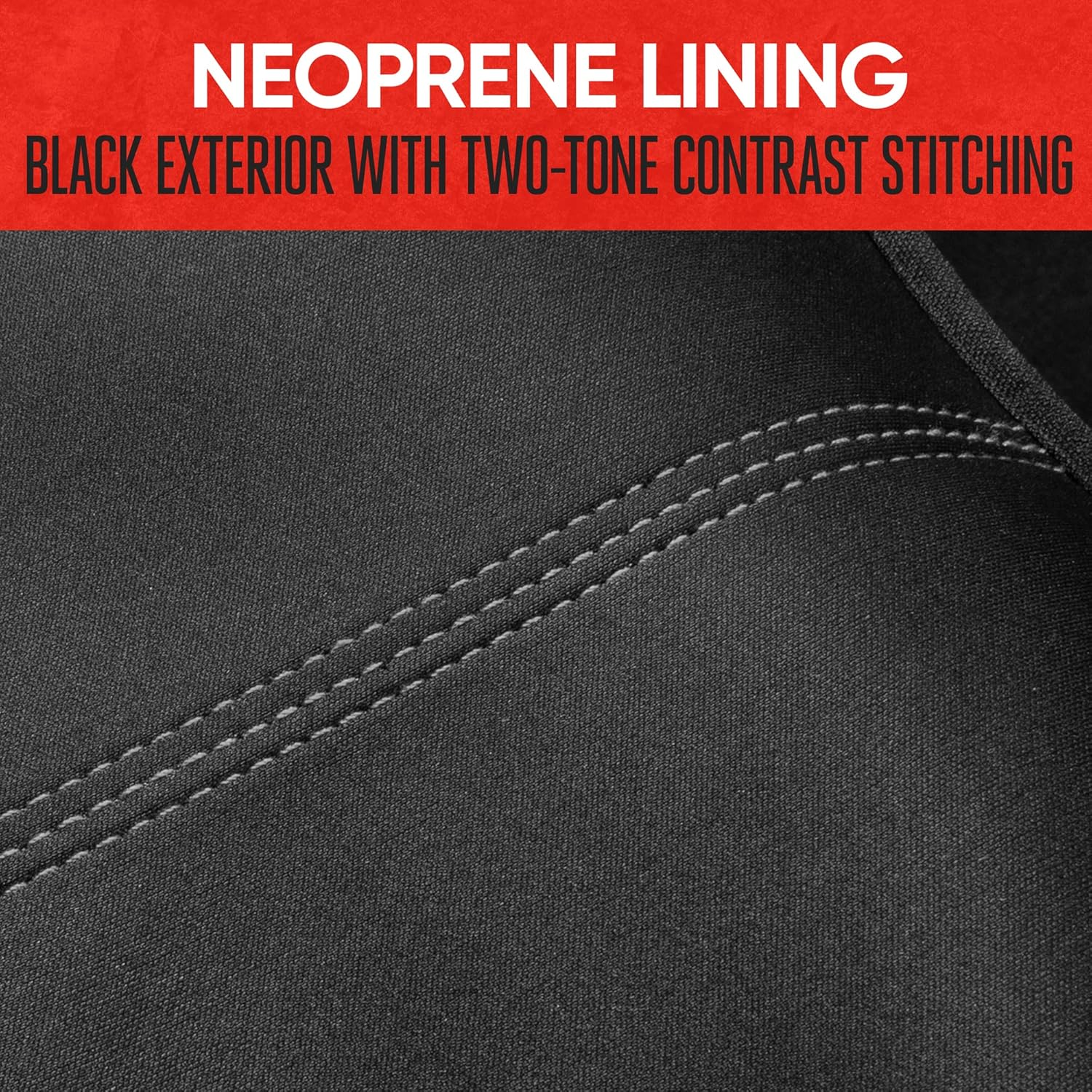 Motor Trend Spillguard Neoprene Rear Seat Protector - Waterproof Bench Cover for Cars with Gray Stitching, Padding for Kids & Dogs - Beige image number 7