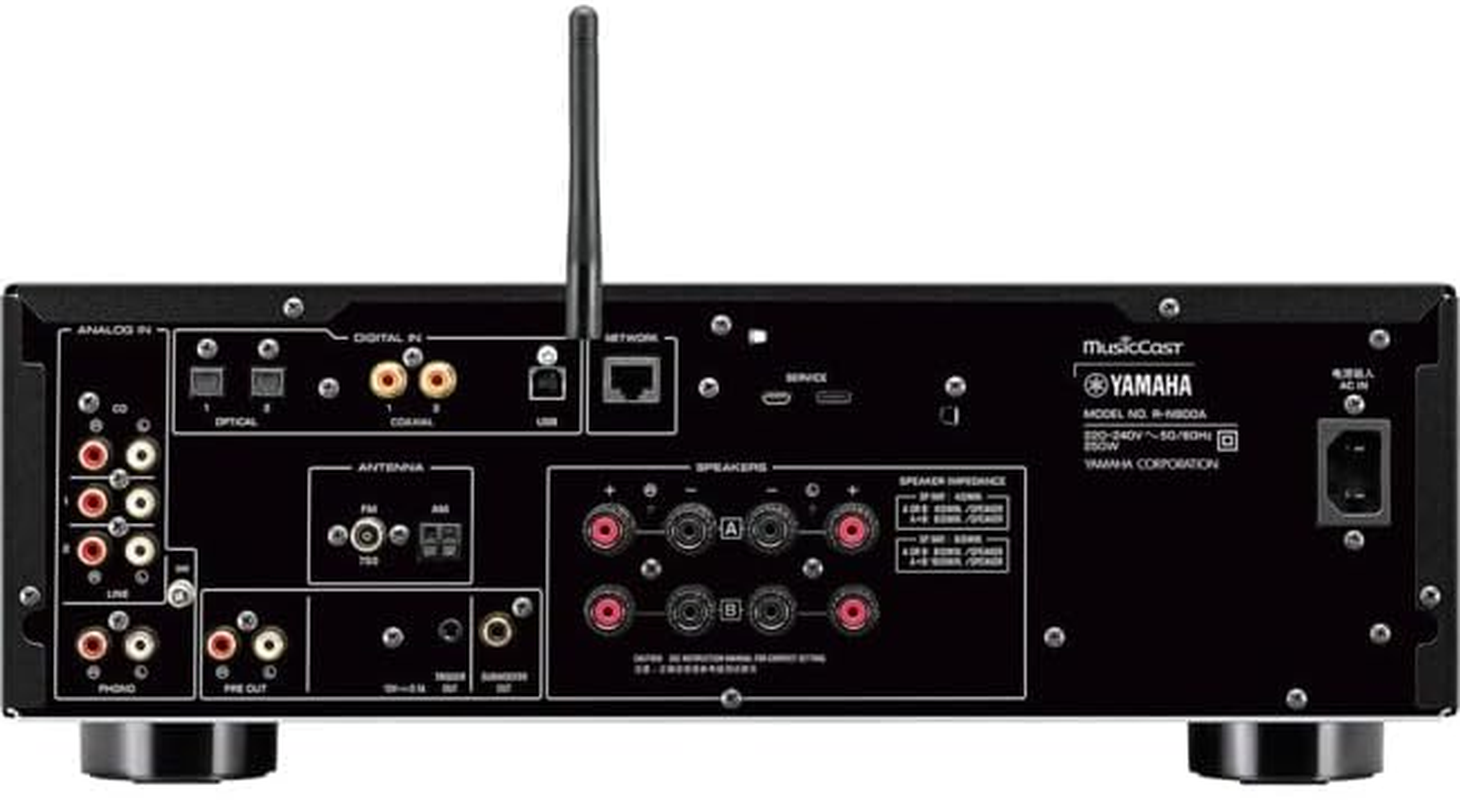 Yamaha R-N800A 2-Ch Network Amp - 100W RMS Network Receiver, Black - Black image number 3