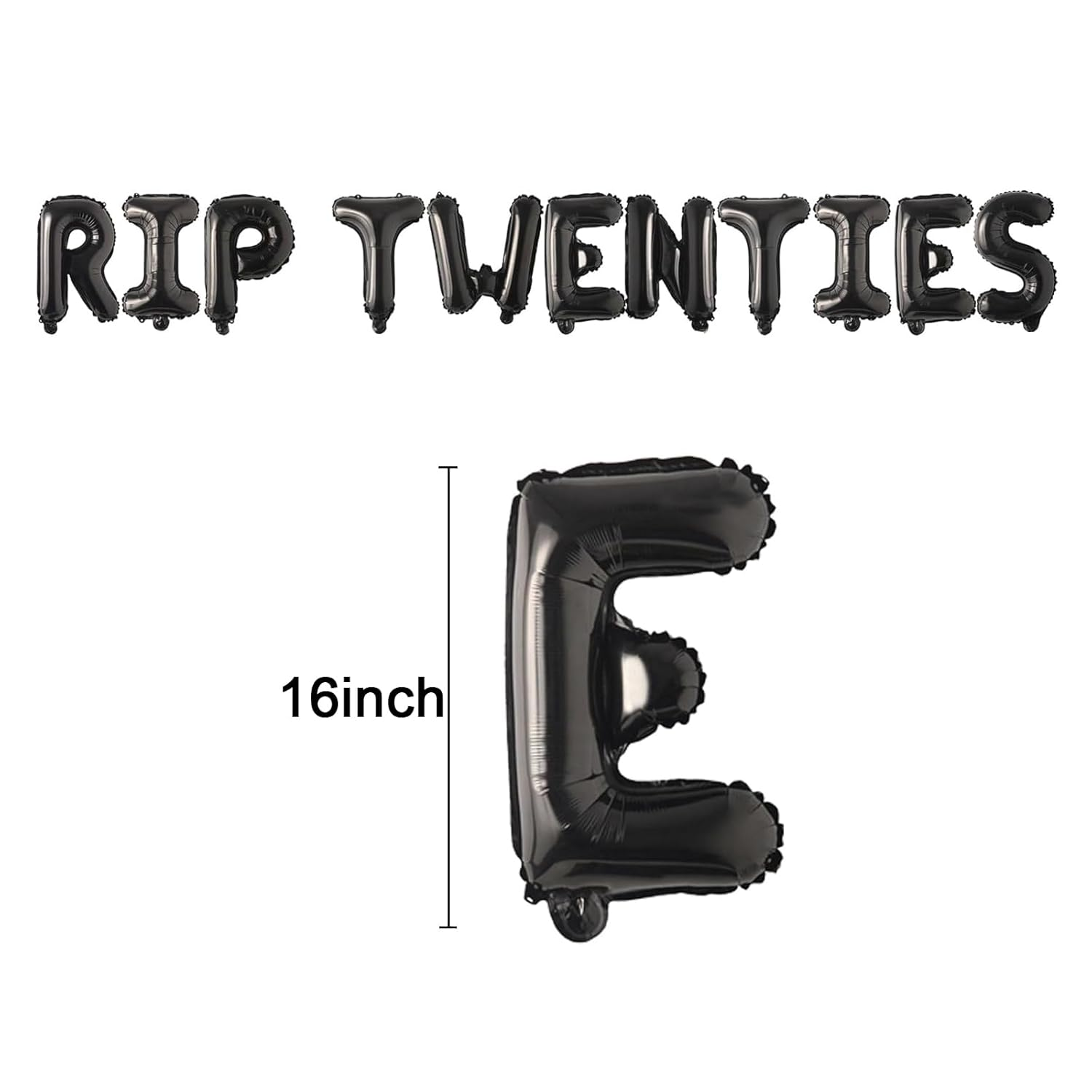 RIP TWENTIES Balloons, Black RIP TWENTIES 30Th Balloons Banner Birthday Party Supplies for Death to My 20S RIP Twenties RIP Funny 30Th Birthday Decorations
