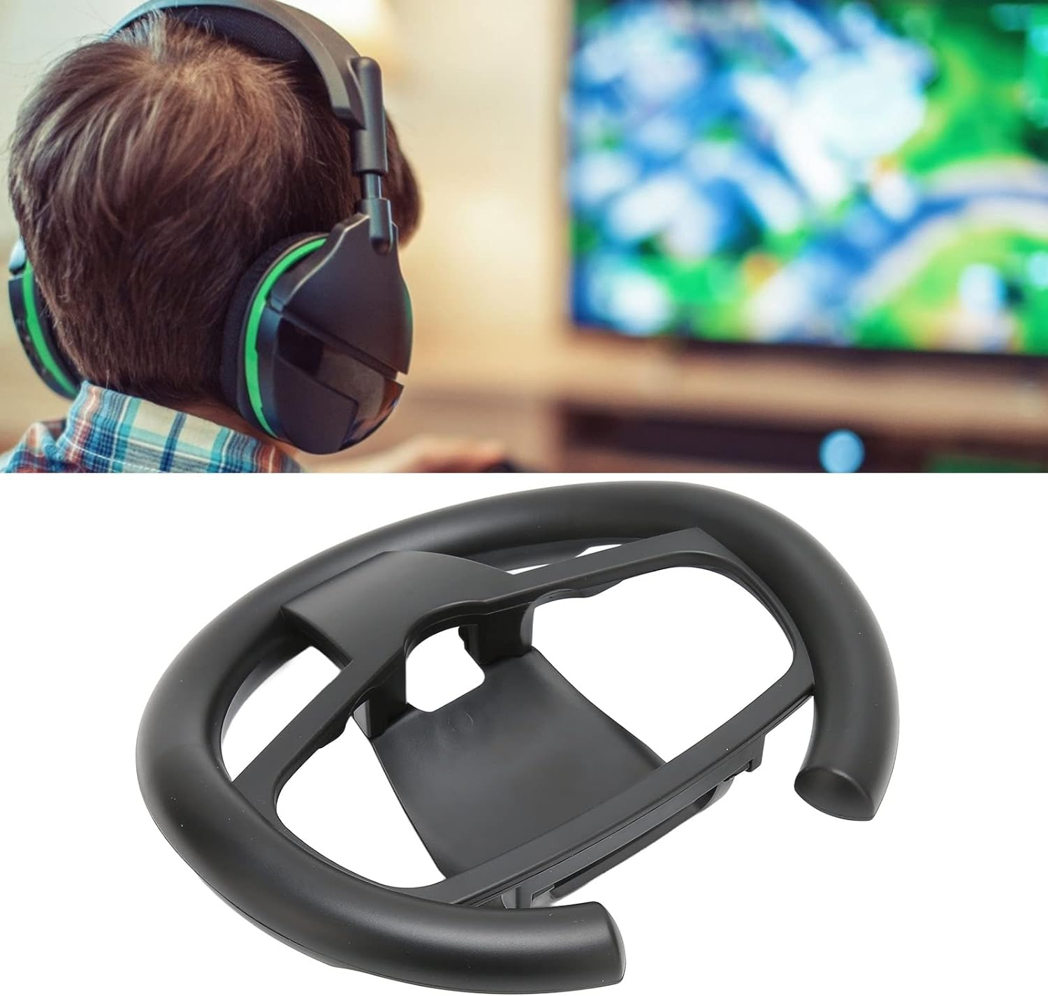 Gaming Racing Wheel,Steering Wheel for Pc,Game Steering Wheel, Lightweight Handle Flexible Precise Cutout Racing Game Driving Controller for Console image number 5