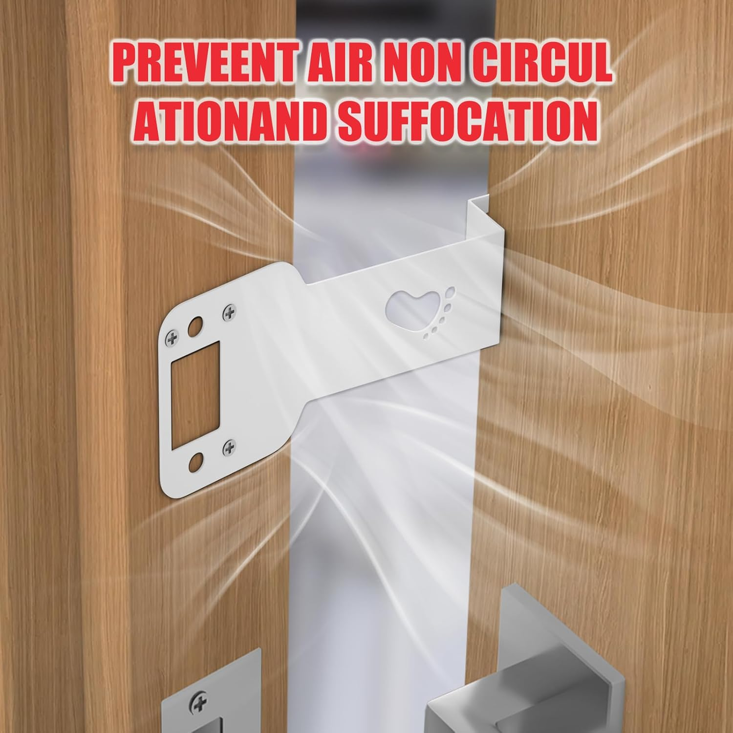 Cat Door Latch and Holder - Metal Adjustable Cat Door Stopper - Strong and Portable Door Prop - Keep Dog Out of Litter Box & Cat Feeder - No Measuring, Easy to Install (White, 1)