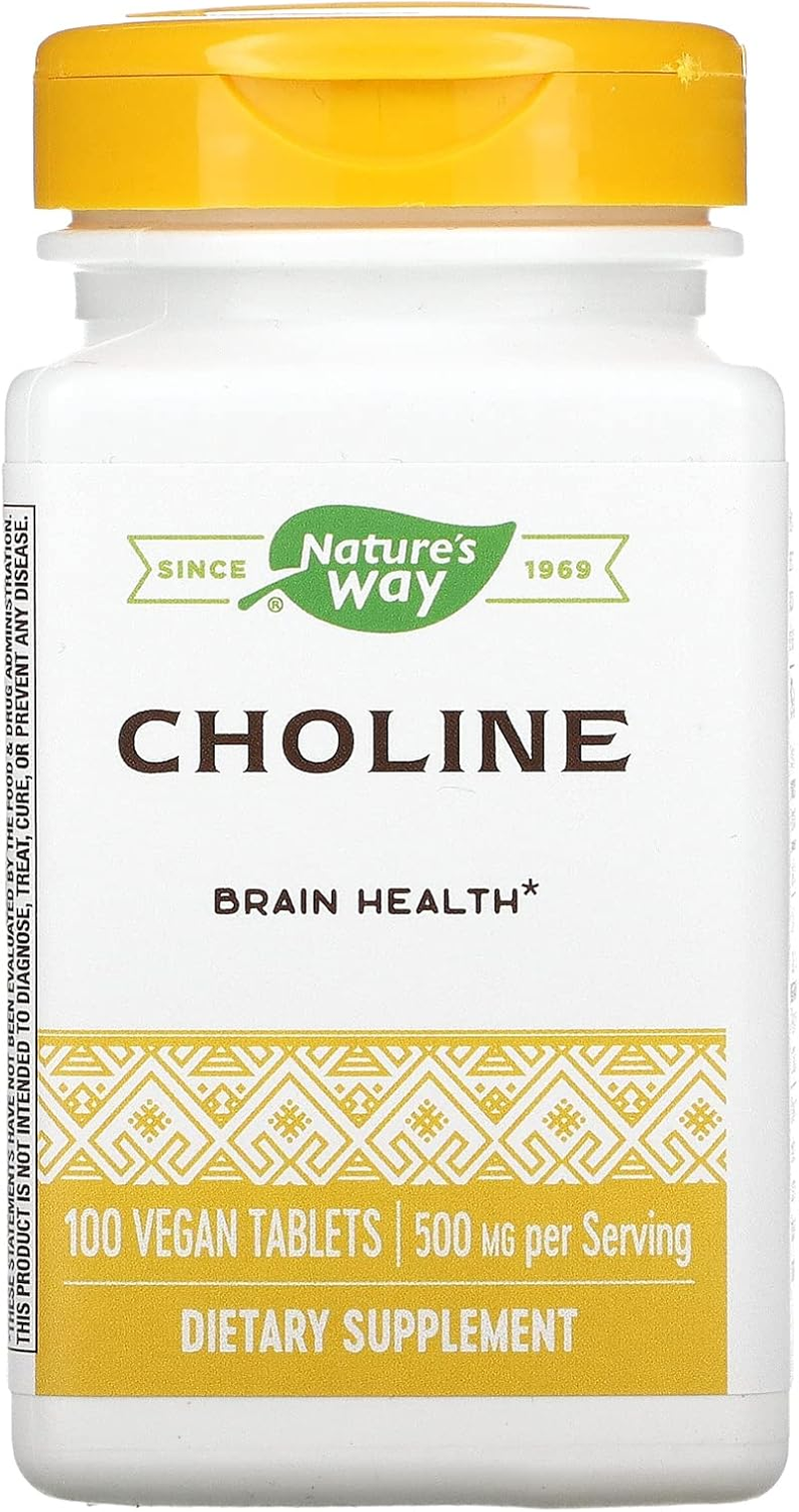 NATURE'S WAY Choline 500Mg 100 Tablets