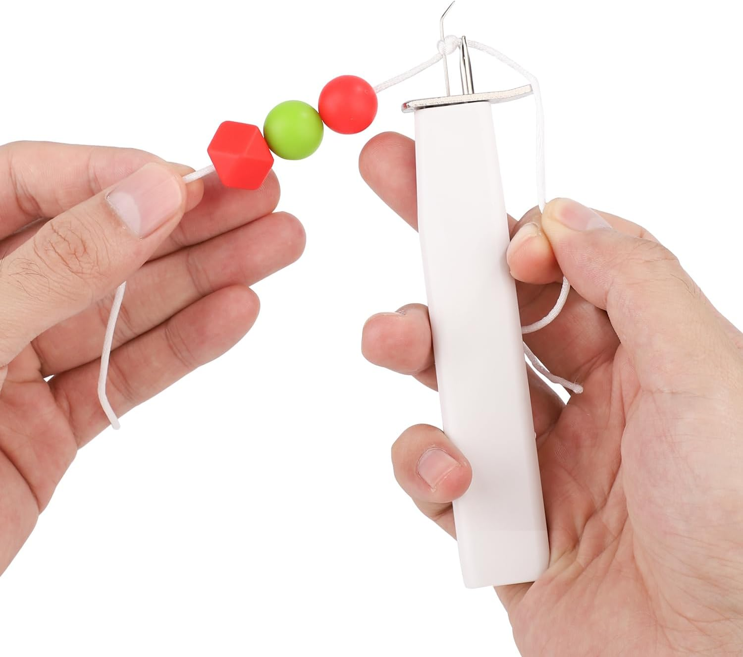 NQEUEPN Bead Knotting Tool, Bead String Knotting Tool for Jewelry Making Bead Knotter Tool for Safety Knots Beading Tool Supplies for Jewelry DIY Bracelet Necklace Pearl String (White) image number 5