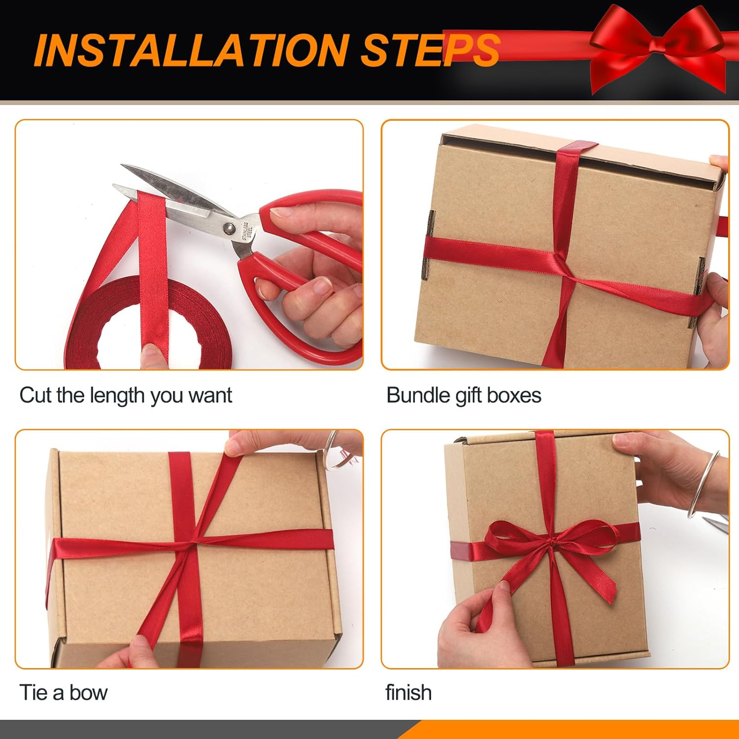 10 Rolls Satin Ribbon Assortment Kit 10 Solid Colors 3/5 Inch X 24.6 Yards Double Face Fabric Satin Ribbon Gift Wrapping Ribbon for Gift Wrapping Bow Making Decor Crafts (1.5Cm X 22.5M)