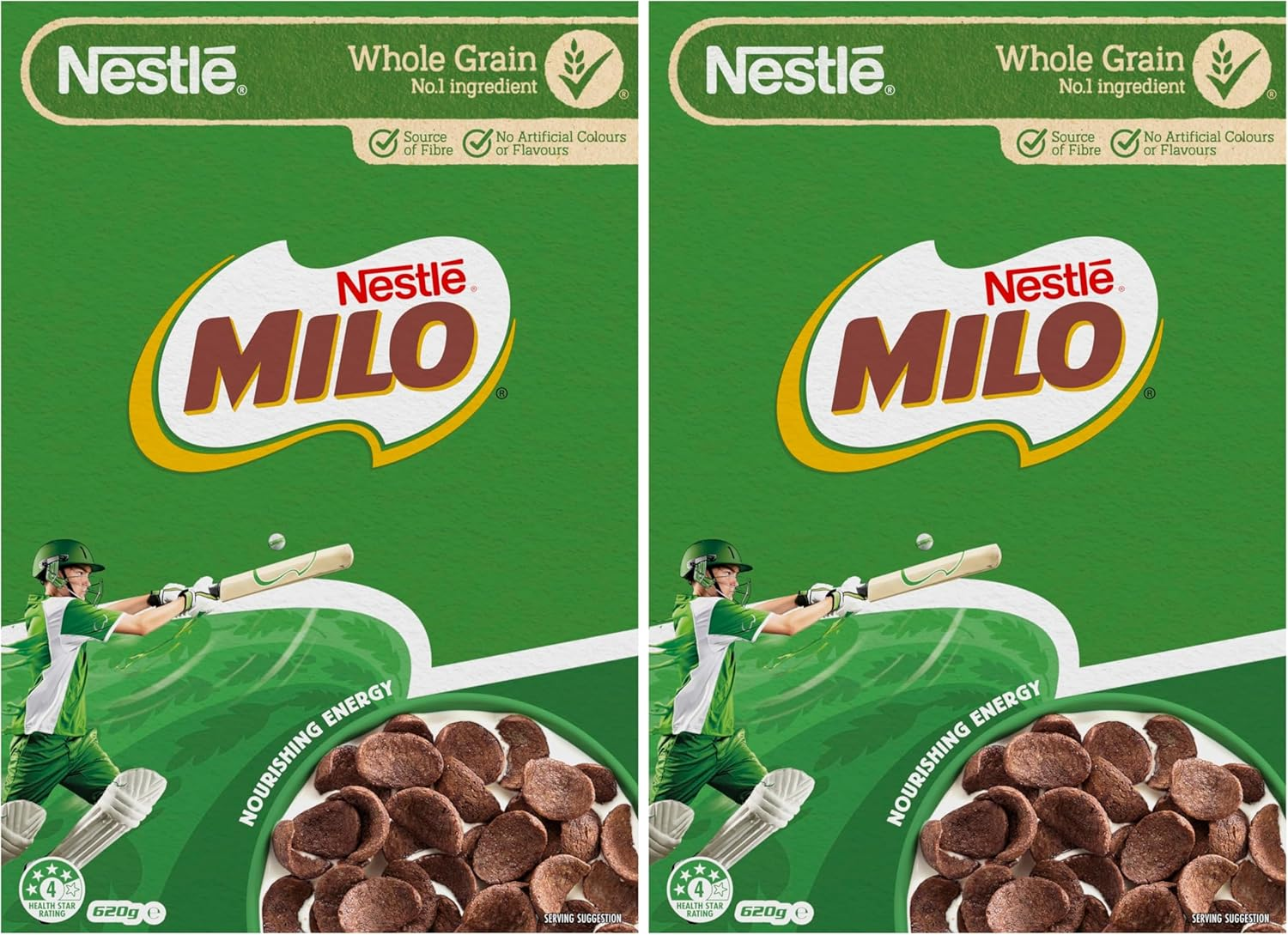 Milo Cereal Whole Grain Energy & Fibre Breakfast Cereal 620 G image number 1
