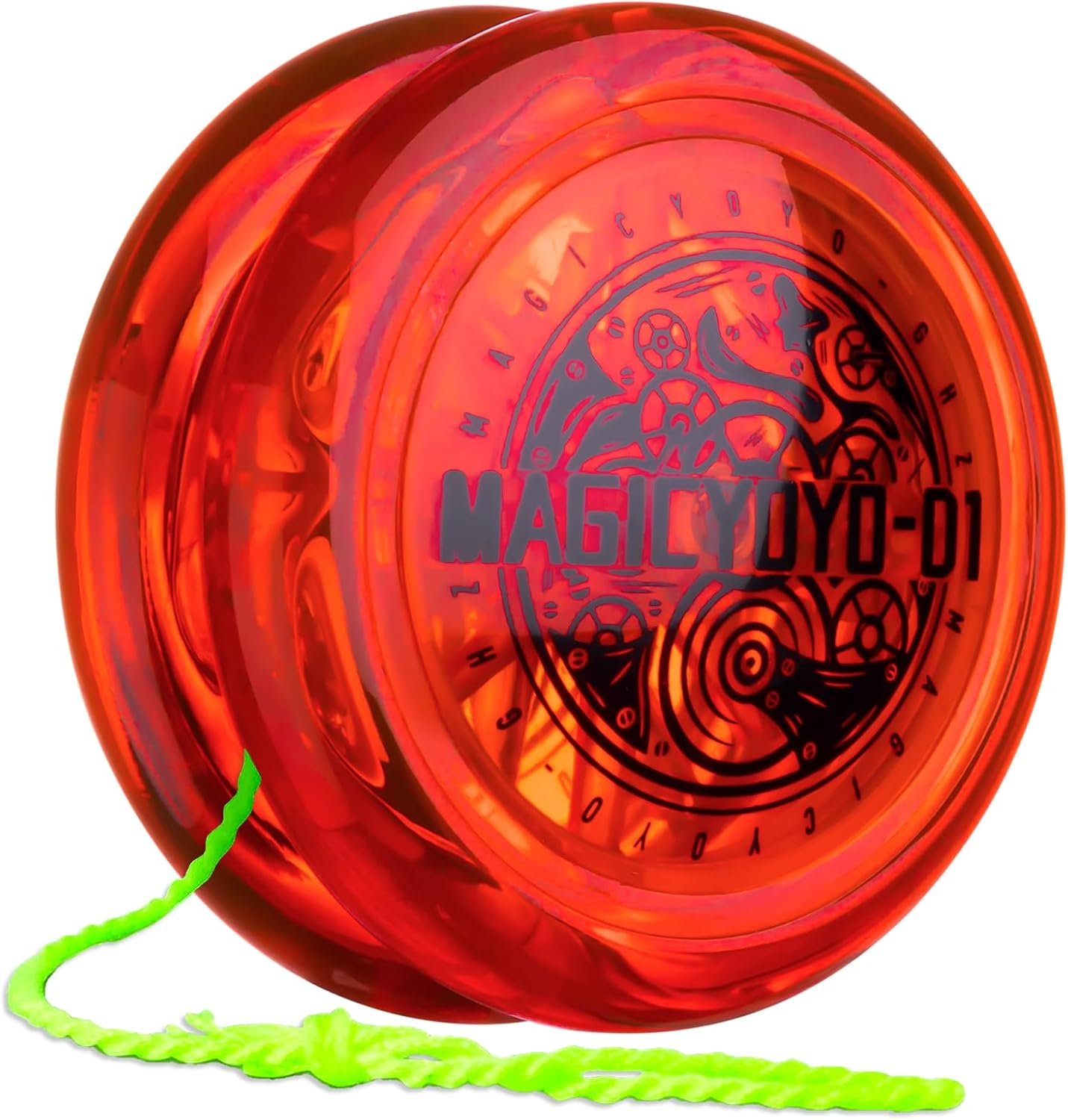 Looping Yoyo D1 Responsive Yo Yo for Kids Beginners, 2A Loop Yo-Yo Starter Yo-Yo Easy to Play Basic String Tricks (Red) image number 3
