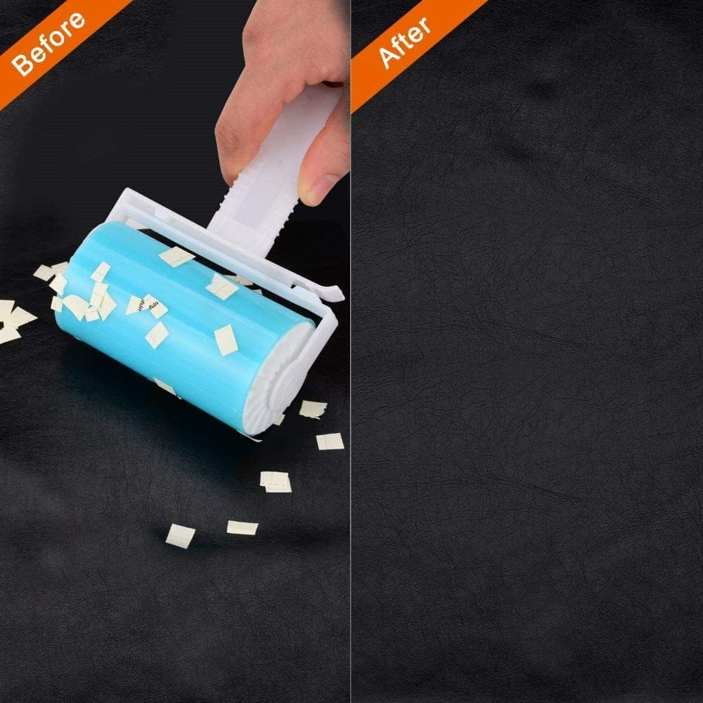 Sticky Lint Roller 3 Pack, Reusable&Washable Lint Roller Pet Hair Remover Include Large and Small Size Cleaner for Clothes, Pet Hairs, Carseats image number 3