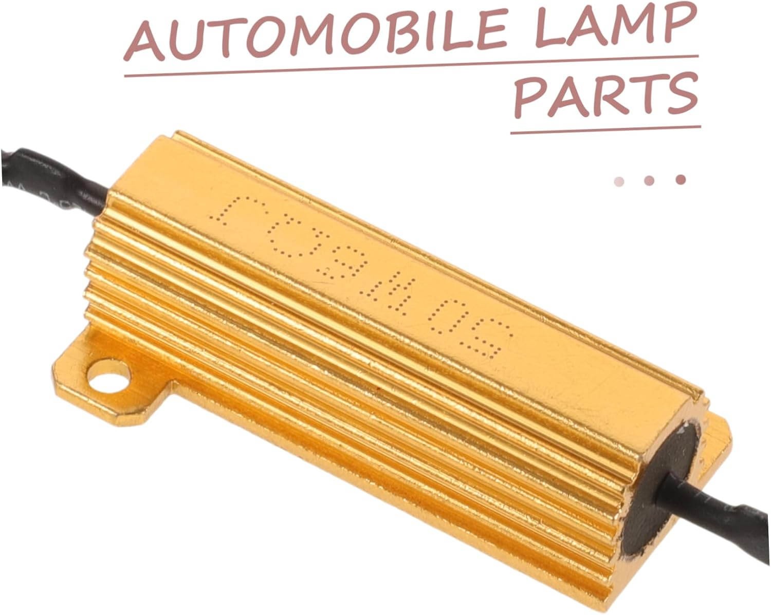 ULTECHNOVO Led Load Resistor 50W 6Rj Aluminum Case Car Light Resistors for Led Turn Signal and Brake Lights Compatible Automotive image number 5