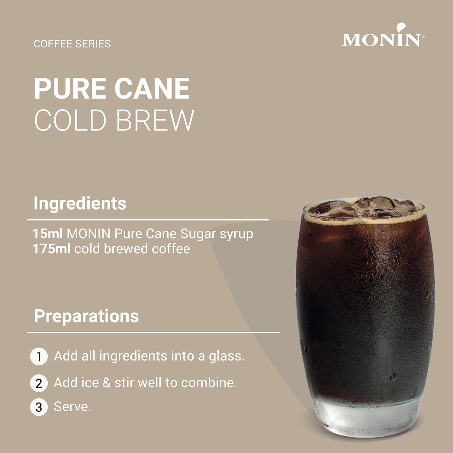 MONIN Cane Sugar Syrup, Pure and Sweet, Great for Coffee, Tea, and Specialty Cocktails, Gluten-Free, Vegan, Non-Gmo, 700Ml image number 3