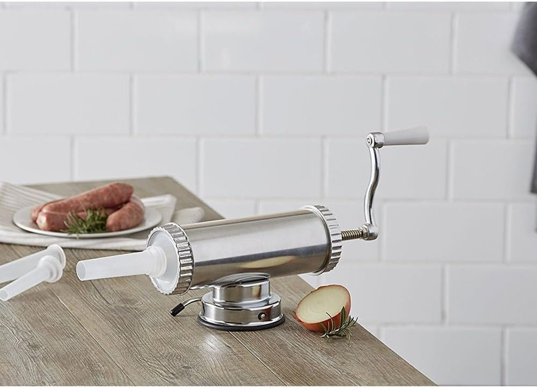 Davis & Waddell DHM0006 Homemade Sausage Maker Silver 1Kg Capacity image number 1