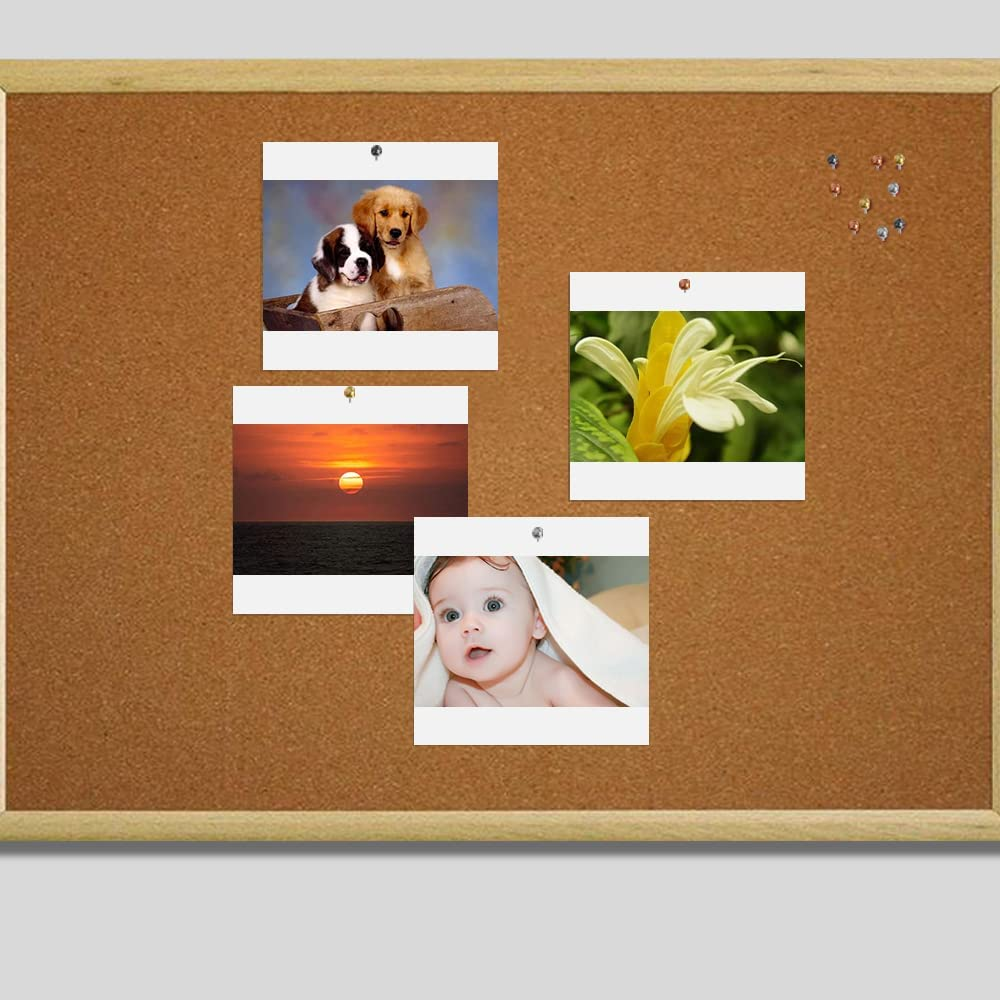 800 PCS Map Tacks 1/8-Inch Retro Metallic Color Beads, Dakuan Head Marking Push Pins for World Map, Cork Board, Fabric Marking, 4 Colors image number 3