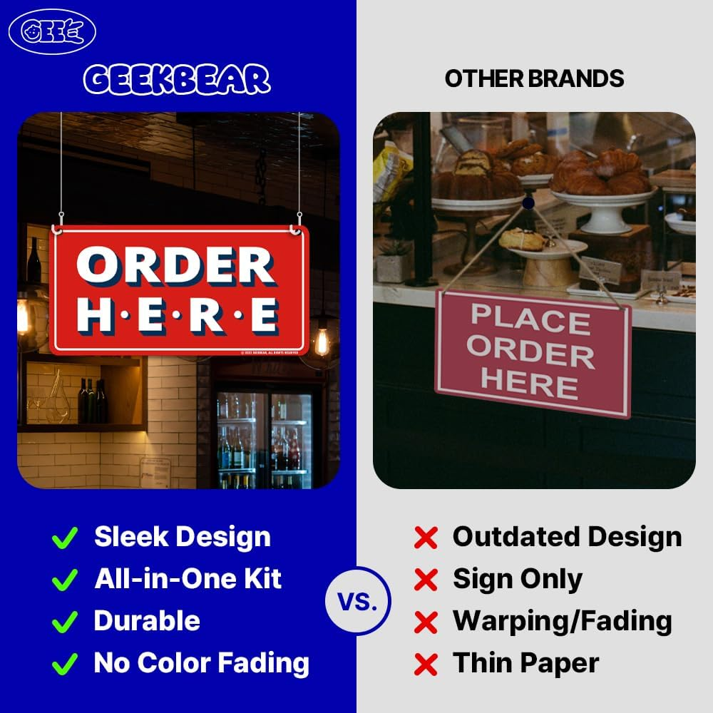 Order Here Pick up Here Sign (Pink) image number 4