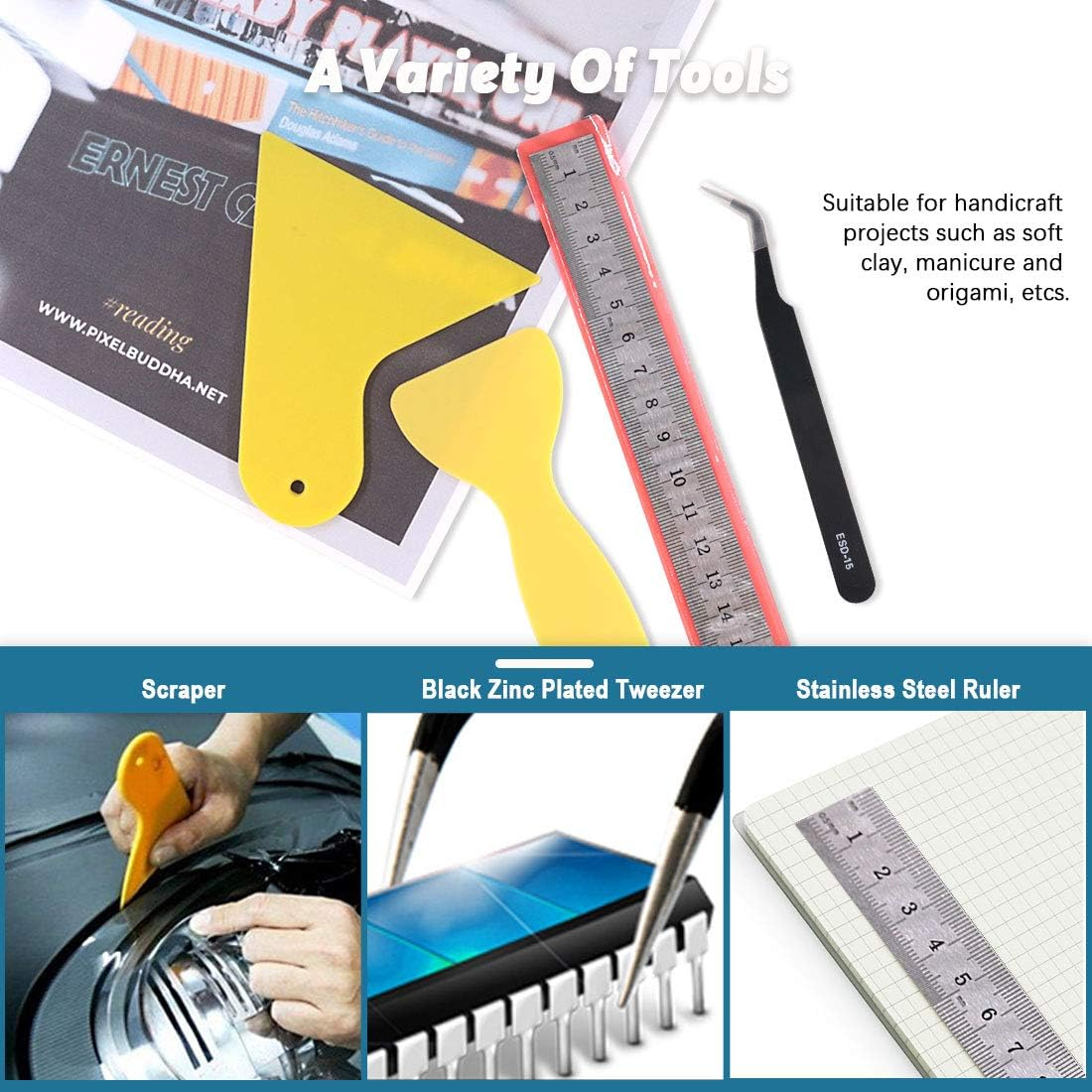 Keadic 24Pcs Polymer Modeling Clay Sculpting Tools Set, Dual-Ended Ball Stylus Dotting Tools, Silicone Clay Sculpting Tools for Cake Fondant Decoration and Nail Art, Pottery Clay Craft