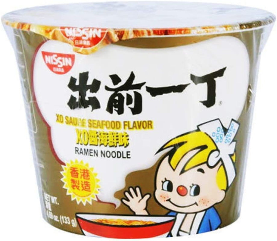 Nissin Black Garlic Oil Tonkotsu Instant Noodles Bowl, 106 G, Pork