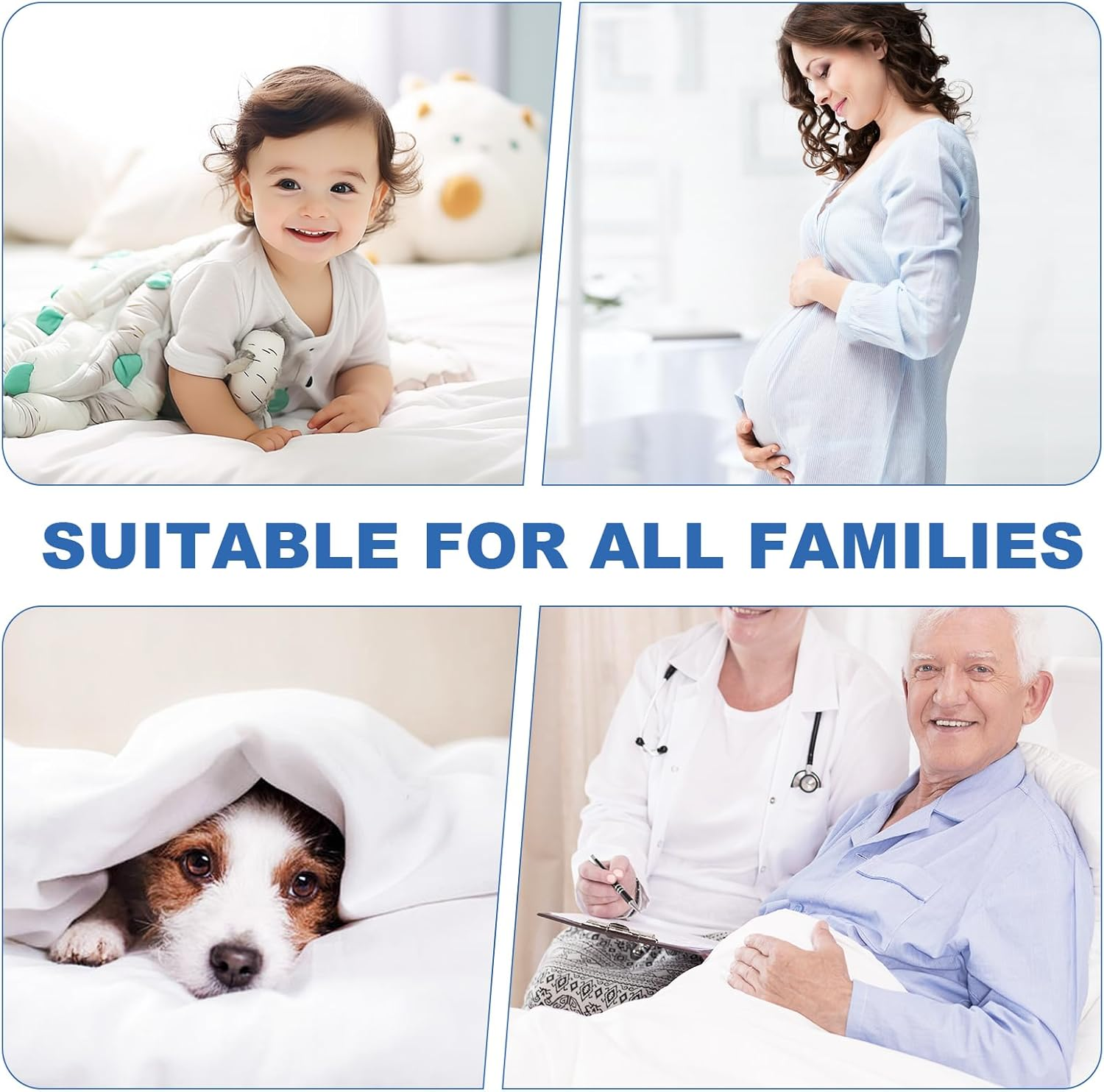 100% Waterproof Mattress Protector, YUGYVOB Soft Breathable Mattress Protector King, Premium Terry Fitted Sheet King with Deep Pocket image number 6