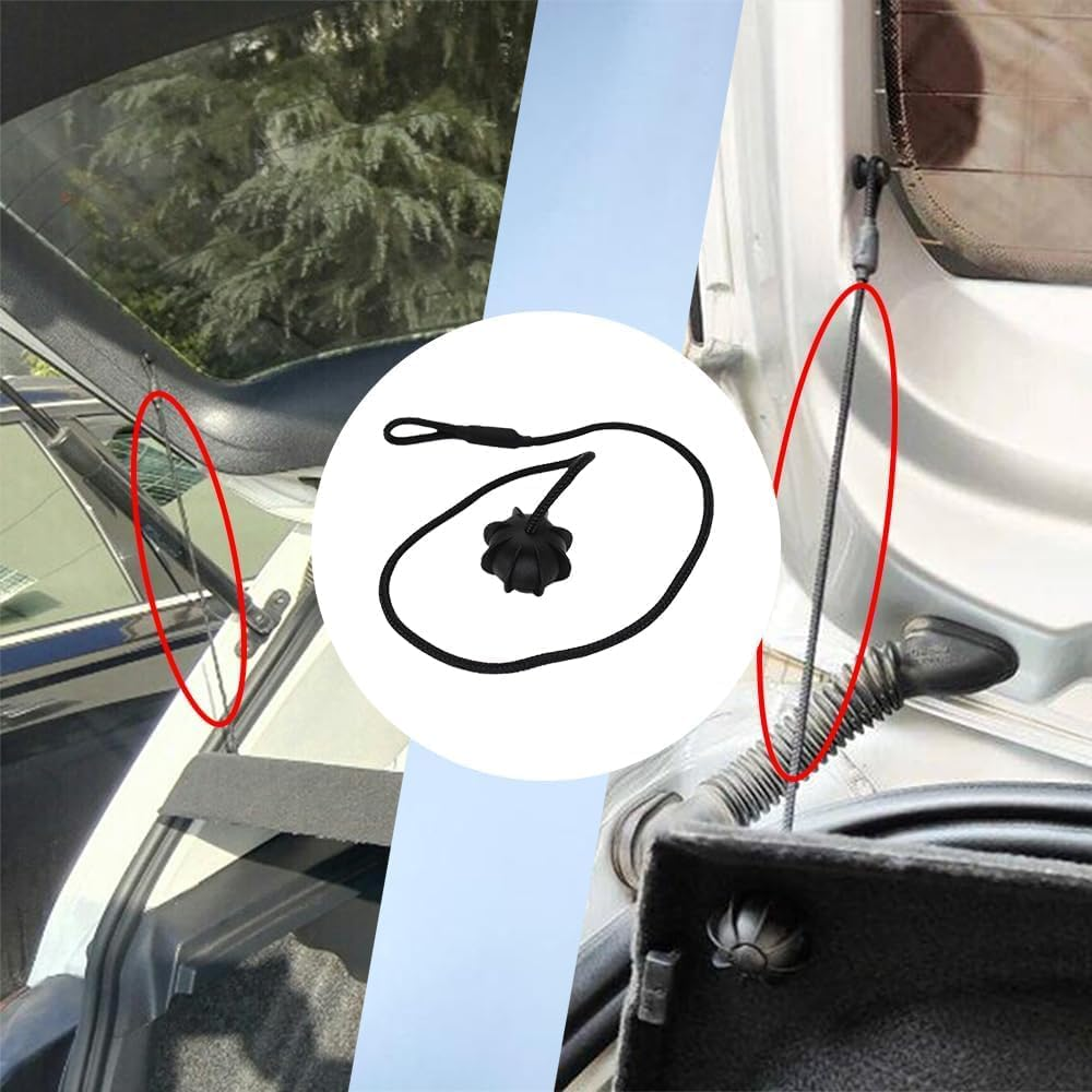 2Pcs Car Rear Parcel Shelves String Holding Strap Cord Rope image number 6