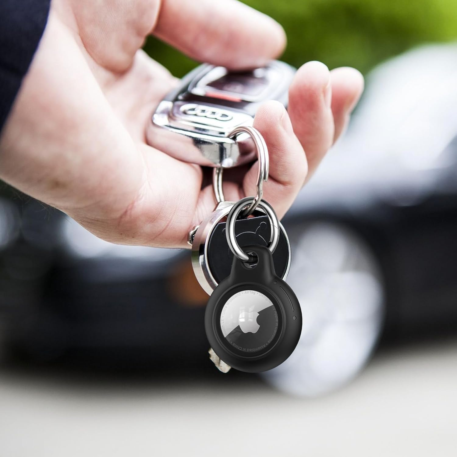 Leonids for Airtag Holder for Apple Airtag 2021, Waterproof & Anti-Scratch Protective Case with Anti-Lost Keyring for Pet Collar, Backpack, Luggage image number 2