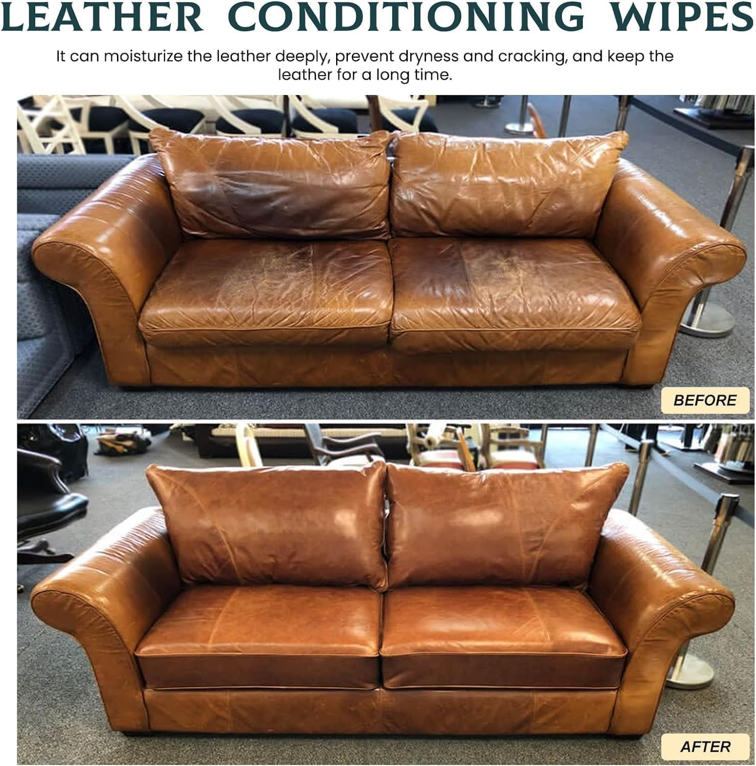 Evergloss Leather - Leather & Furniture Repair Salve, Conditioner Restorer & Polish for Car Seats & Furniture (Ointment+Brush) image number 2