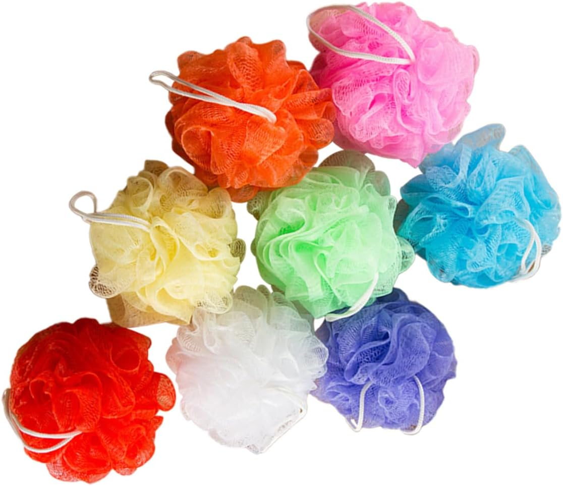 16Pc Bath Ball Collection Shower Balls Flowers Mesh Net Scrubbers Soft Comfortable Reusable Bath Accessories image number 2