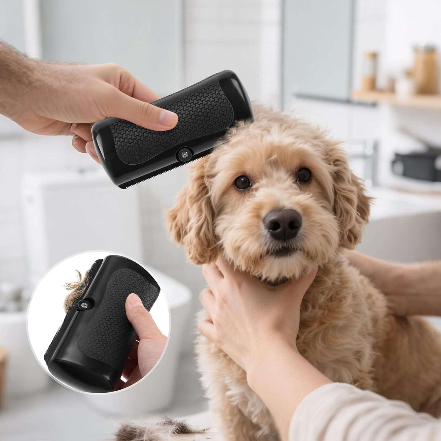 Groompro Deshedding Brush, 1Pc Groomify Pet Care Brush, Tails Deshedding Comb for Dogs and Cats image number 5