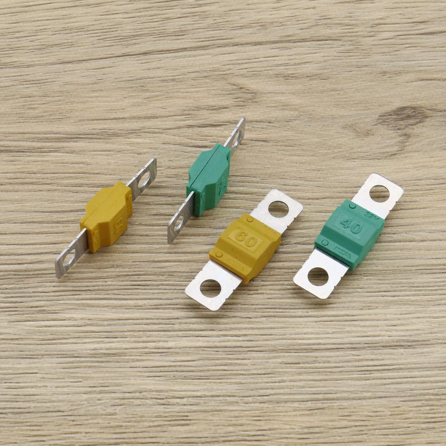 14PCS Midi Fuses 30/40/50/60/70/80/100Amp 32V Automobile Fuse Bolt-On Fuse for Marine Power System Electric Hybrid Vehicle Automobiles DC Motor Car Audio image number 4