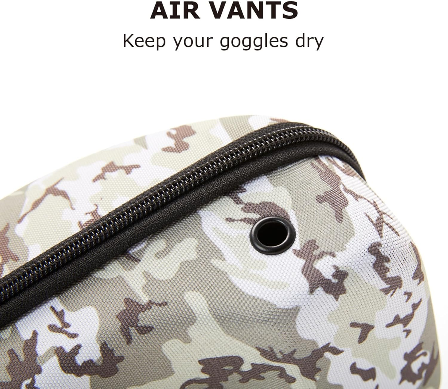 XCMAN Rigid EVA Ski Goggle Case Fit All Shapes and Size Ski Goggles - Navy Camo image number 3