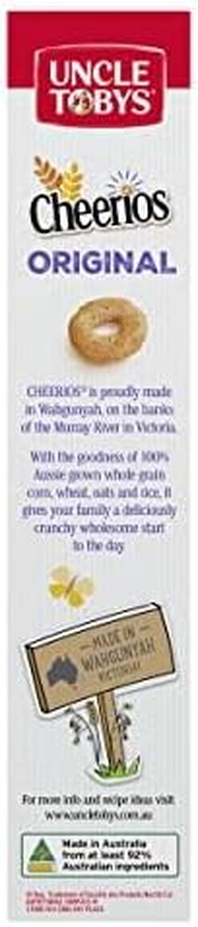 UNCLE TOBYS Breakfast Cereals Cheerios 12X320G