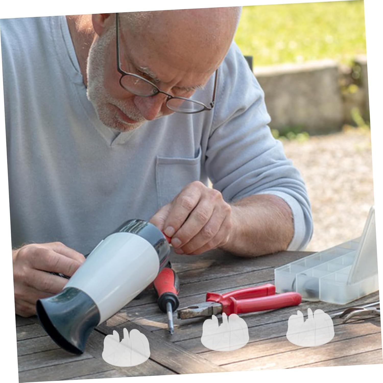 Healeved 5Pcs Heavy Duty Hair Dryer Fan Blades Replacement Plastic Parts for Hair Dryer Repair Suitable for Salon and Home Use image number 6