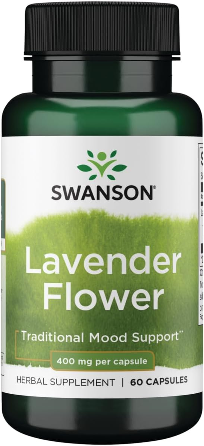 Swanson Premium Full-Spectrum Lavender Flower 400Mg 60 Capsules