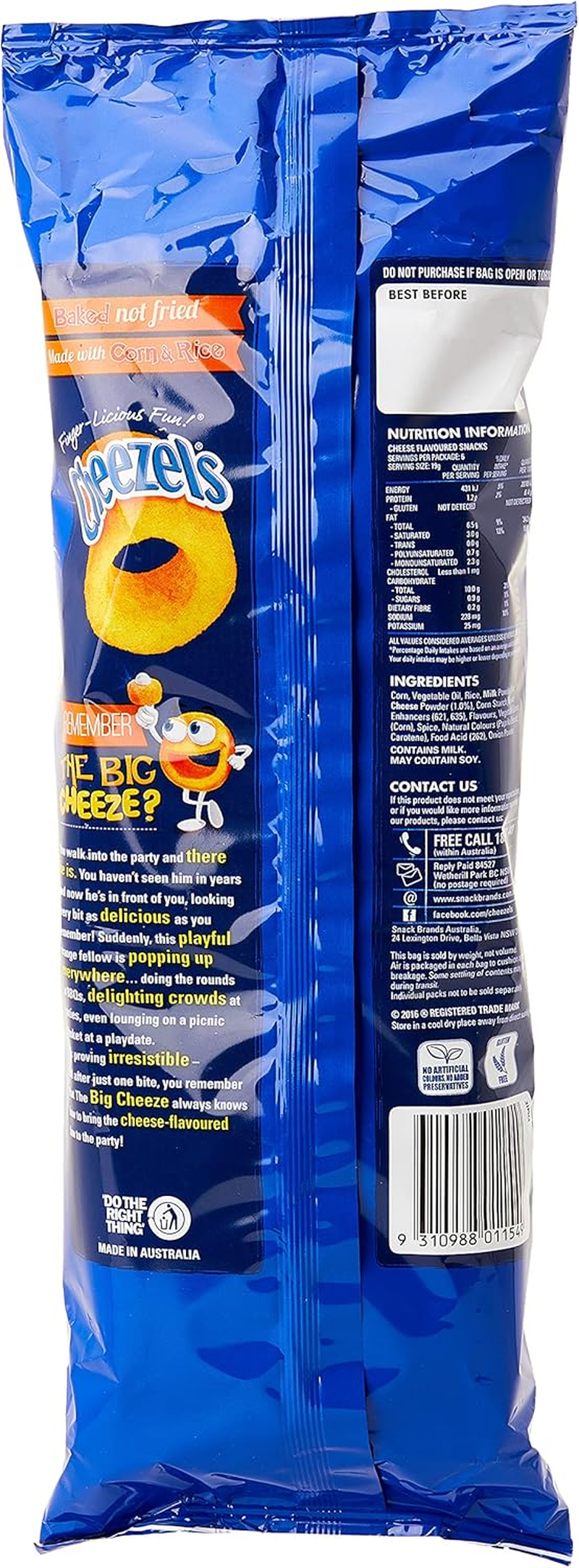 Cheezels Regular Variety 6-Pack 114G image number 5