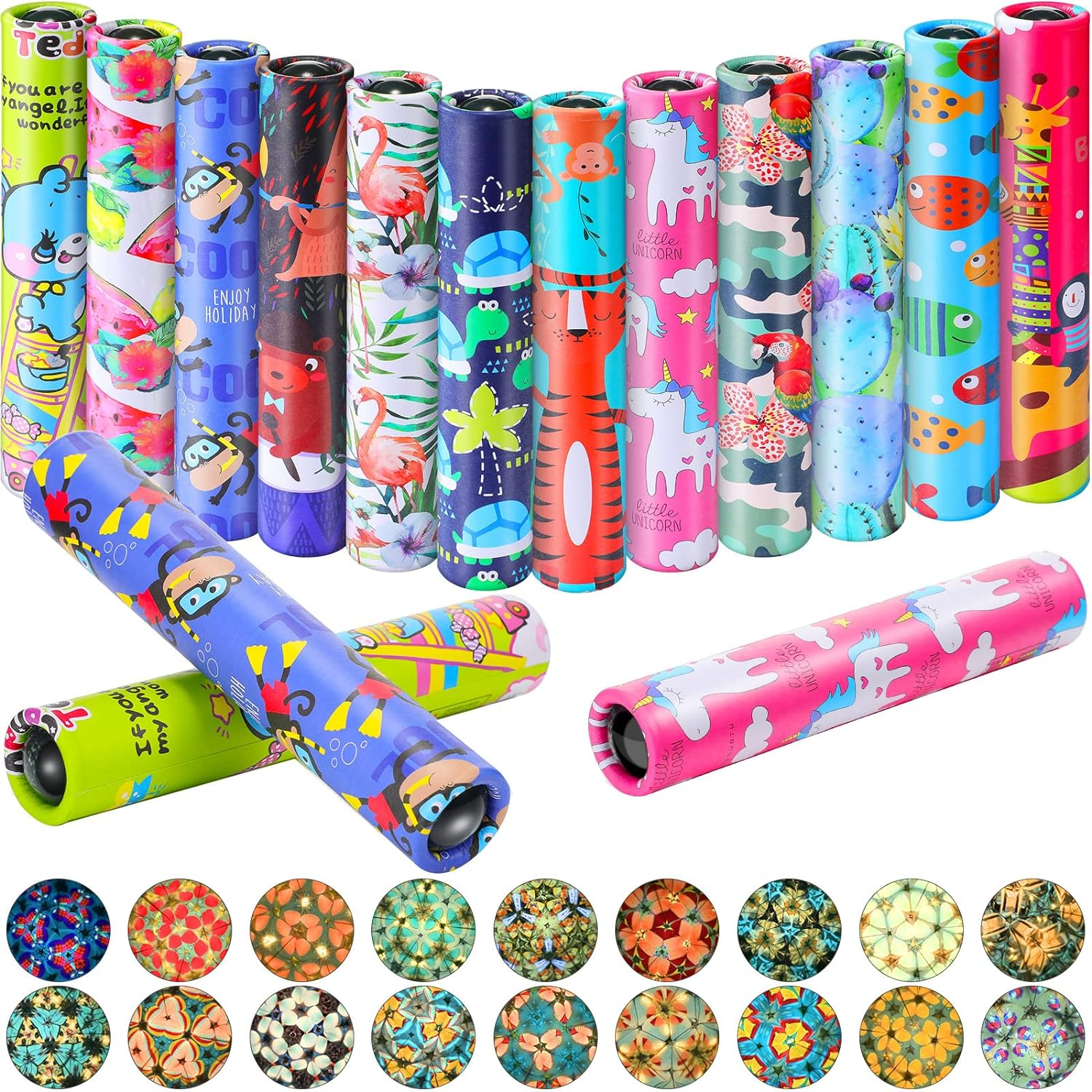 15 Pcs Classic Kaleidoscopes Old Fashioned Vintage Kaleidoscope Toys Educational Toys Stock Stuffers Bag Fillers for Boys and Girls Birthday and School Carnival Prizes, Random Patterns image number 6