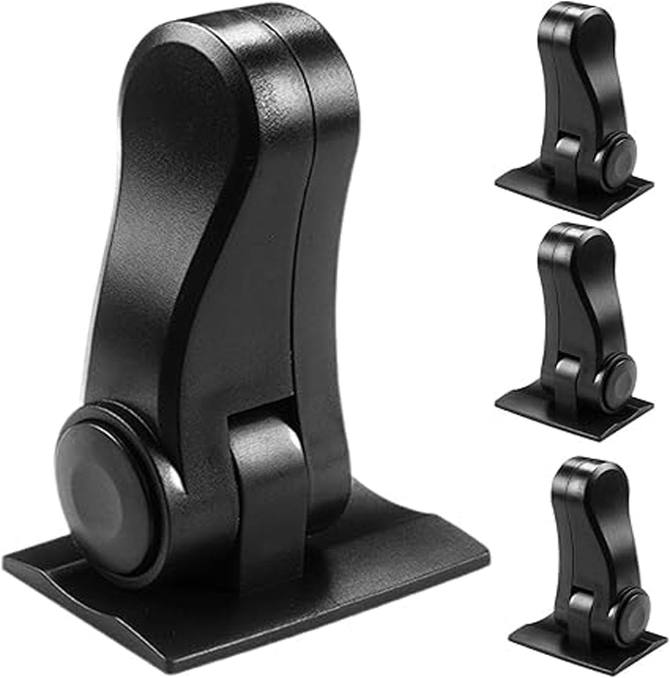 4Pack Child Proof Door Lever Locks,Heavy Duty Door Handle Locks for Baby Safety and Deter Pet Opening the Door, No Drilling Baby Proofing Door Locks（Black image number 2