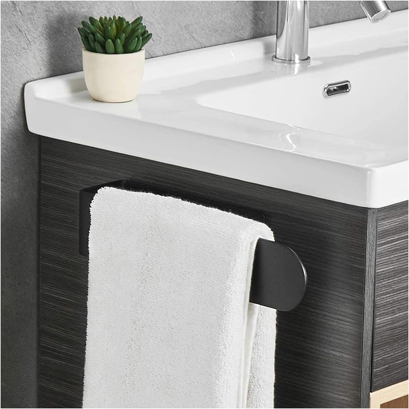 Towel Holder Bathroom Hand Towel Bar, Towel Ring Strong Hold Thicken Stainless Steel Towel Rack- Sticky Towel Hanger, Contemporary Style Self Adhesive image number 1
