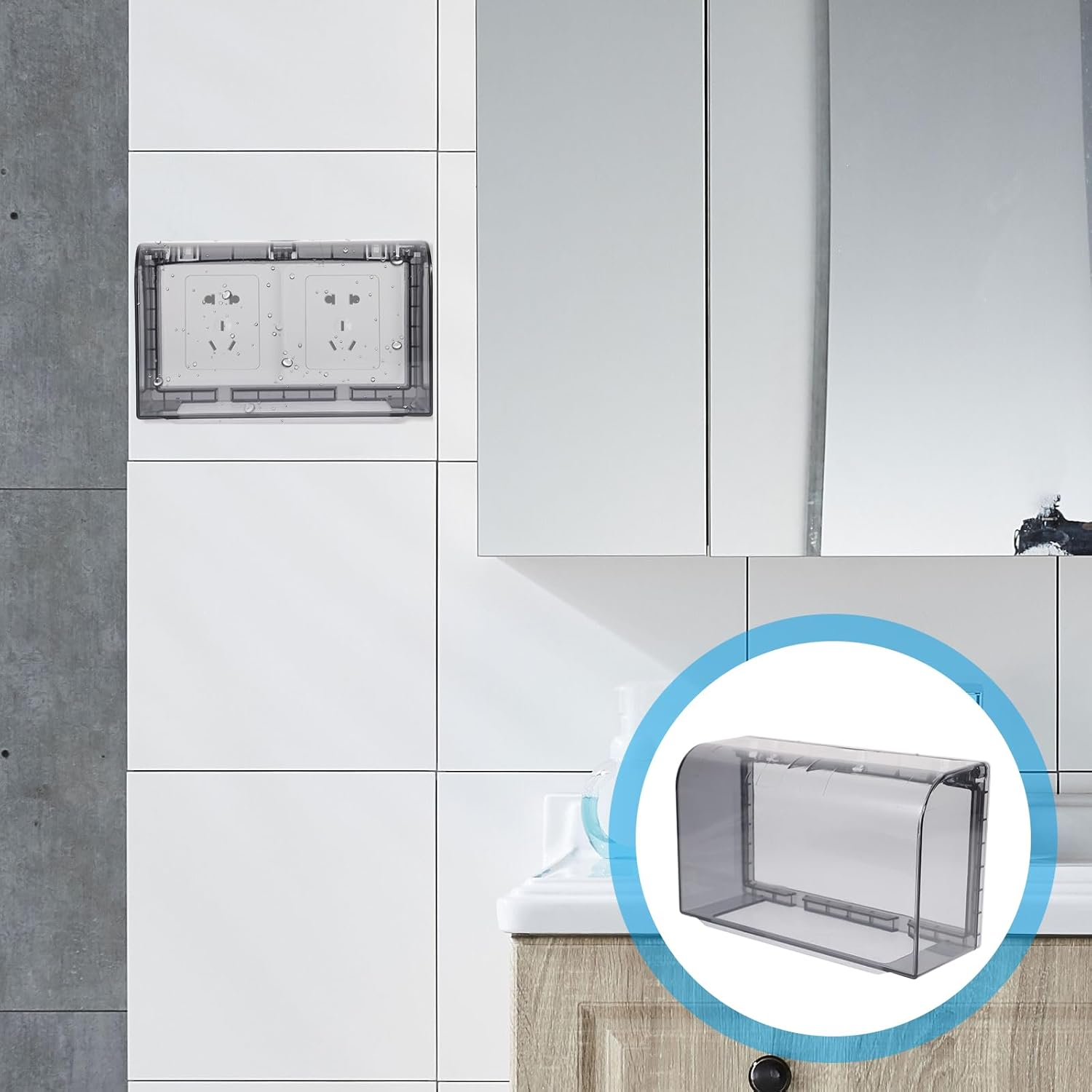 Outdoor Weatherproof Receptacle Protector - Plastic Electrical Outlet Cover, Child Safety Socket Protectors, Kid Proof Plug Caps