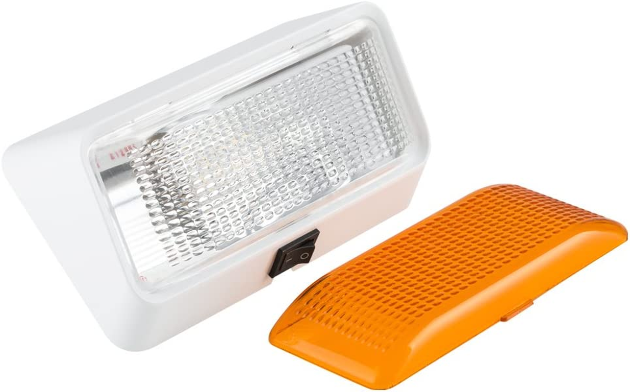 Lumitronics LED RV Exterior Porch Light with On/Off Switch and Removable Lenses. Perfect outside Replacement 12V Lighting for Rvs Motorhomes Campers 5Th Wheels Trailers. image number 1