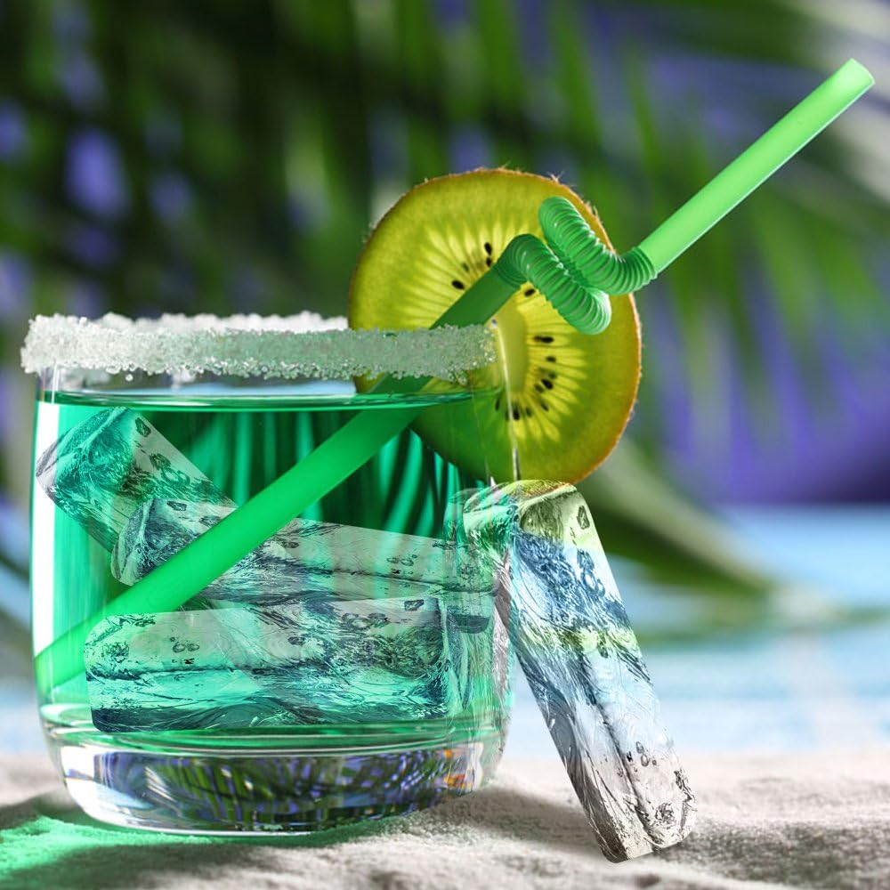 (Tube) - Ice Tube Making Trays, Perfect Ice Cube Sticks Moulds for Small Mouth Sport Water Bottles, Bottled Soda, IHUIXINHE Silicone Ice Stick Tray Set of 4 Packs, 40 Ice Sticks image number 3