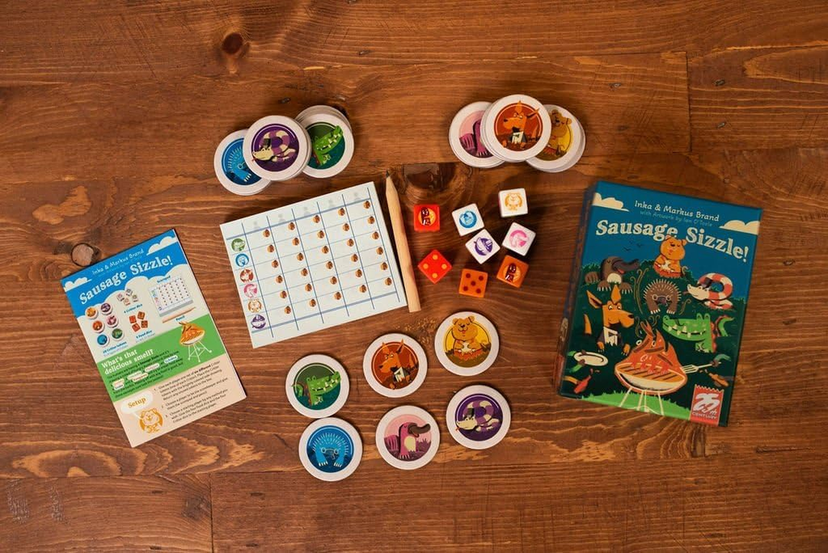 25Th Century Games Sausage Sizzle Press Your Luck Dice Rolling Game image number 2