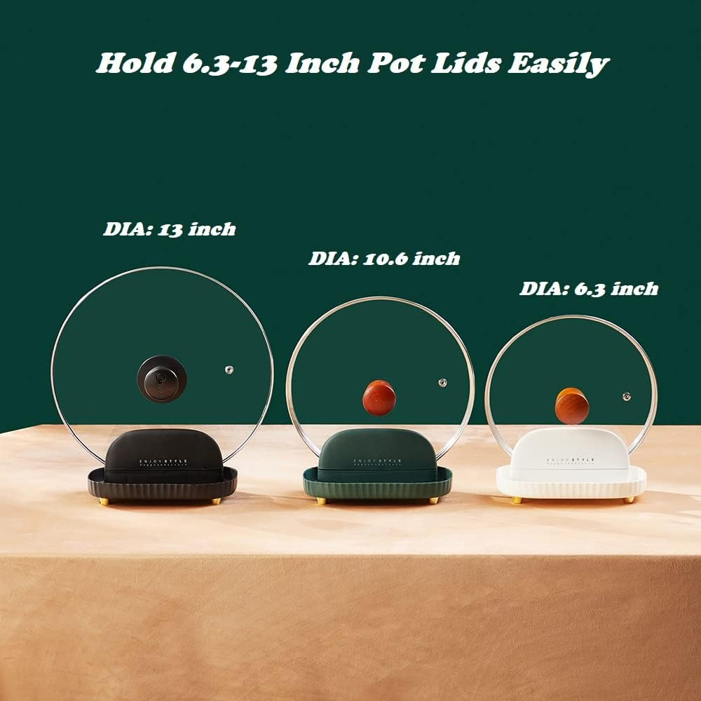 Utensil Rest Holder for Kitchen Counter Spoon Rest Cooking Ladle Spatula Lid Holder Kitchen and Grill Utensil Organizer for Countertop Stove Top (White2Pc) image number 1