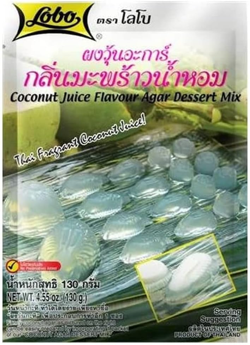 Lobo Coconut Juice Flavour Agar Dessert Mix 130 G image number 2