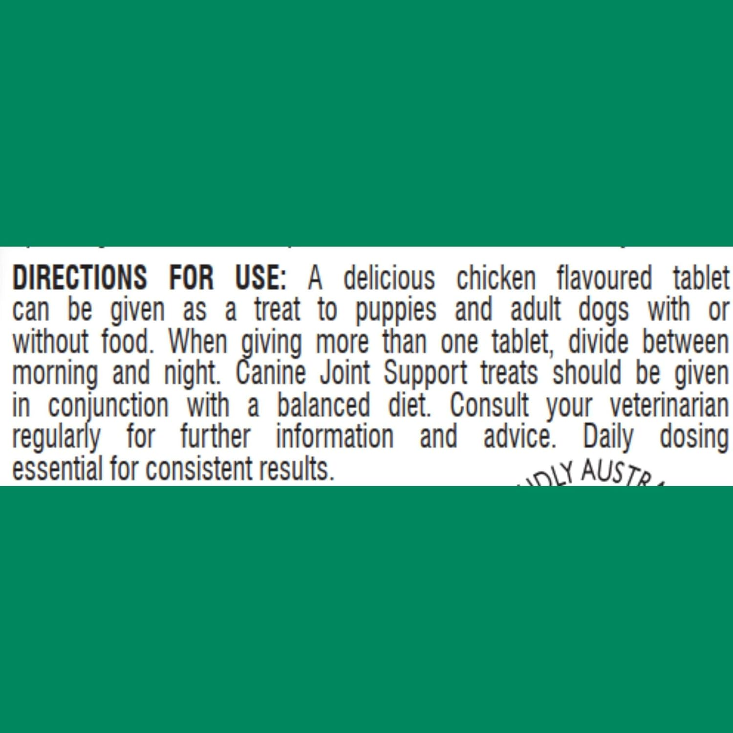 Vetalogica Canine Joint Support Optimal Bone and Joints Supplements 120 Flavoured Chewable Tablets image number 5