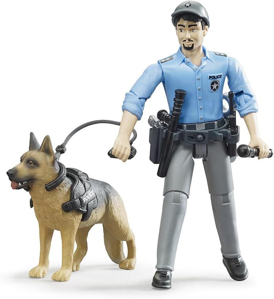 Bruder 62150 Bworld Policeman with Dog