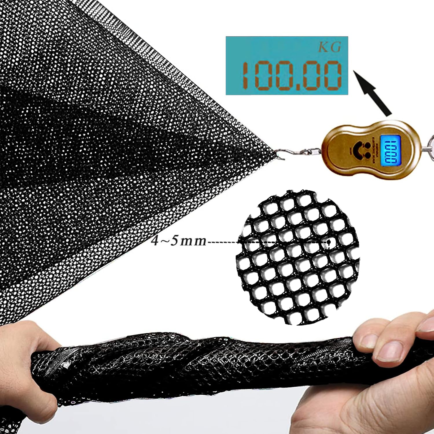 Stair Netting Child Safety Net, Baby Gate for Stairs with No Drilling, Stairway Net, 16.4 Ft L X 2.56 Ft H, Banister Guard, Balcony Banister Stair Net for Child, Small Pet,Toy- Indoor & Outdoor(Black) image number 2