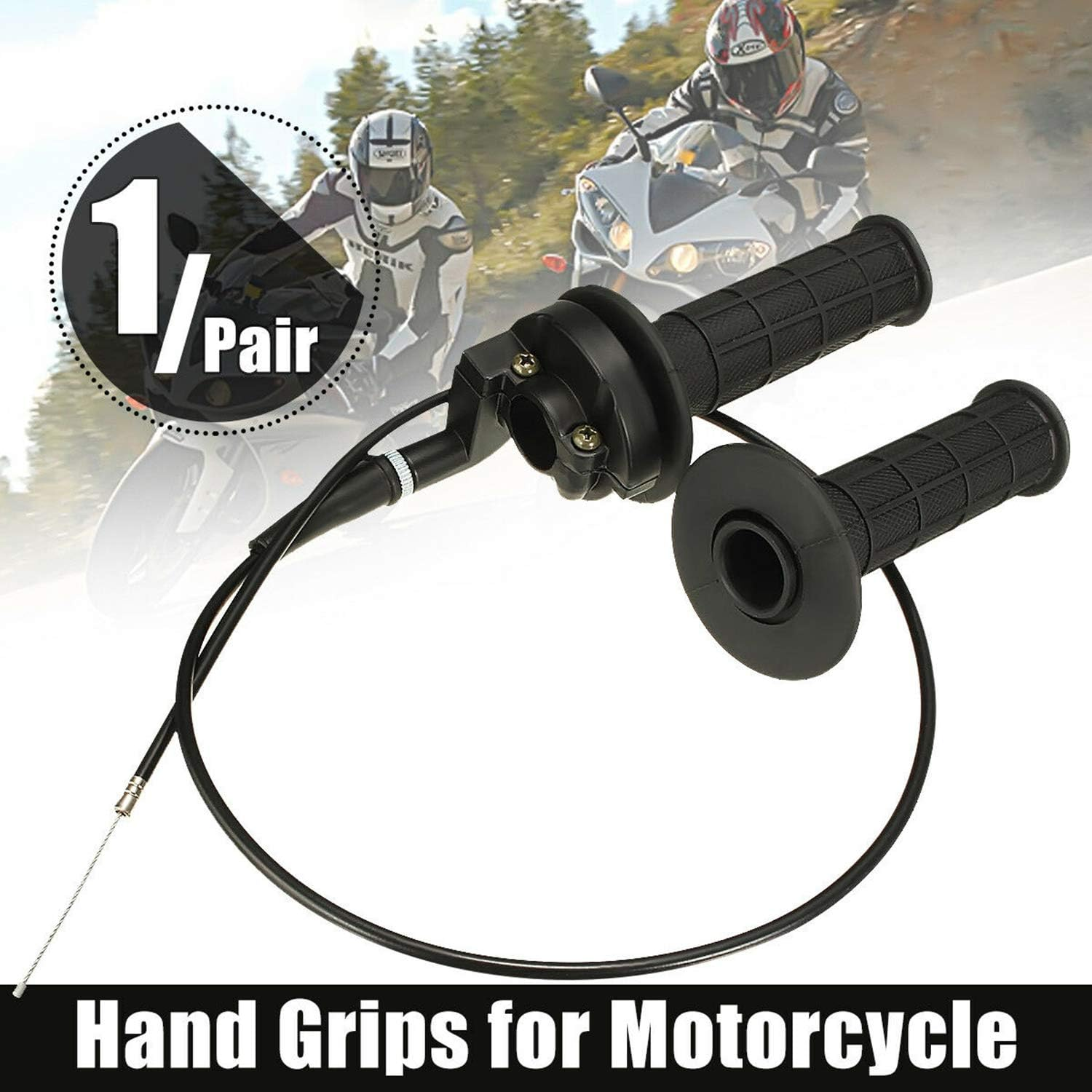 Pair 22Mm T-Wist Throttle Handlebar Housing Tube Hand Grip Cable Pro ATV Quad Dirt Pit Bike image number 4