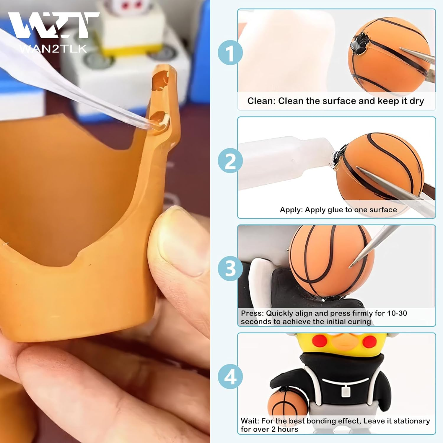 60G Plastic Glue, Super Glue for Plastic Repair, Heavy Duty Instant Adhesive - Waterproof, Heat-Resistant, Clear Adhesive for Toys, Car, ABS, PVC, DIY Kits, 3D Printing image number 4