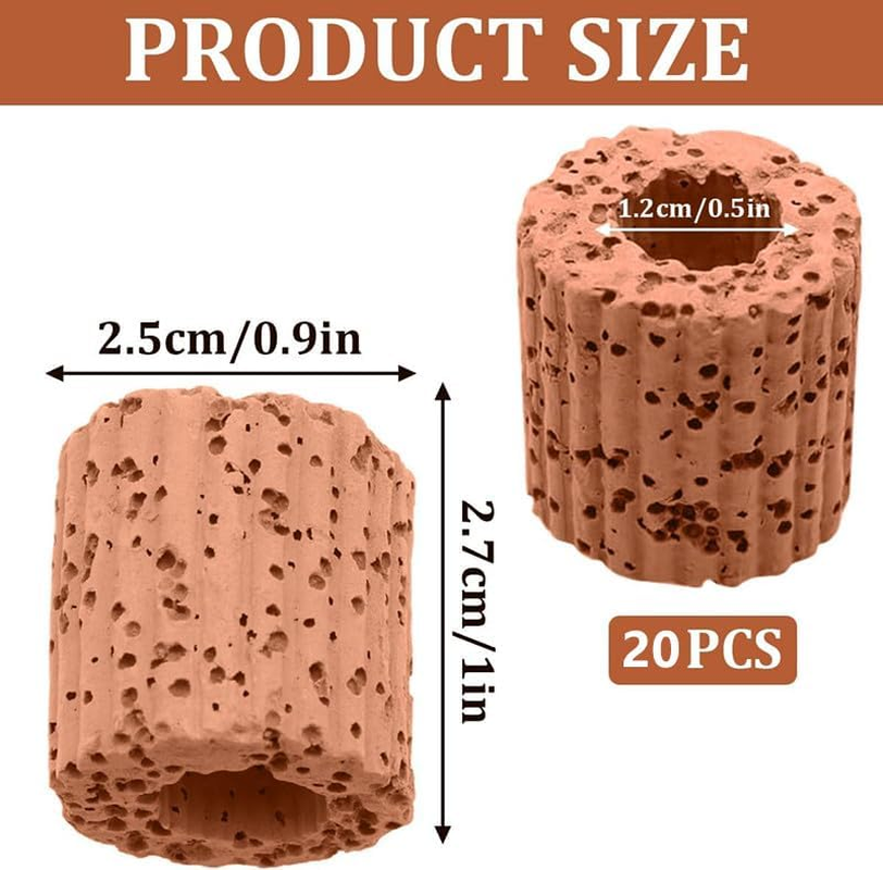 20 Pcs Aquarium Plant Holder Fish Tank Fixed Ring, 25Mm Fixed Ring Durable Practical Pottery Water Plant Holder Gravity Ring Fixed Ring Decor for Aquarium Pond Decor image number 4