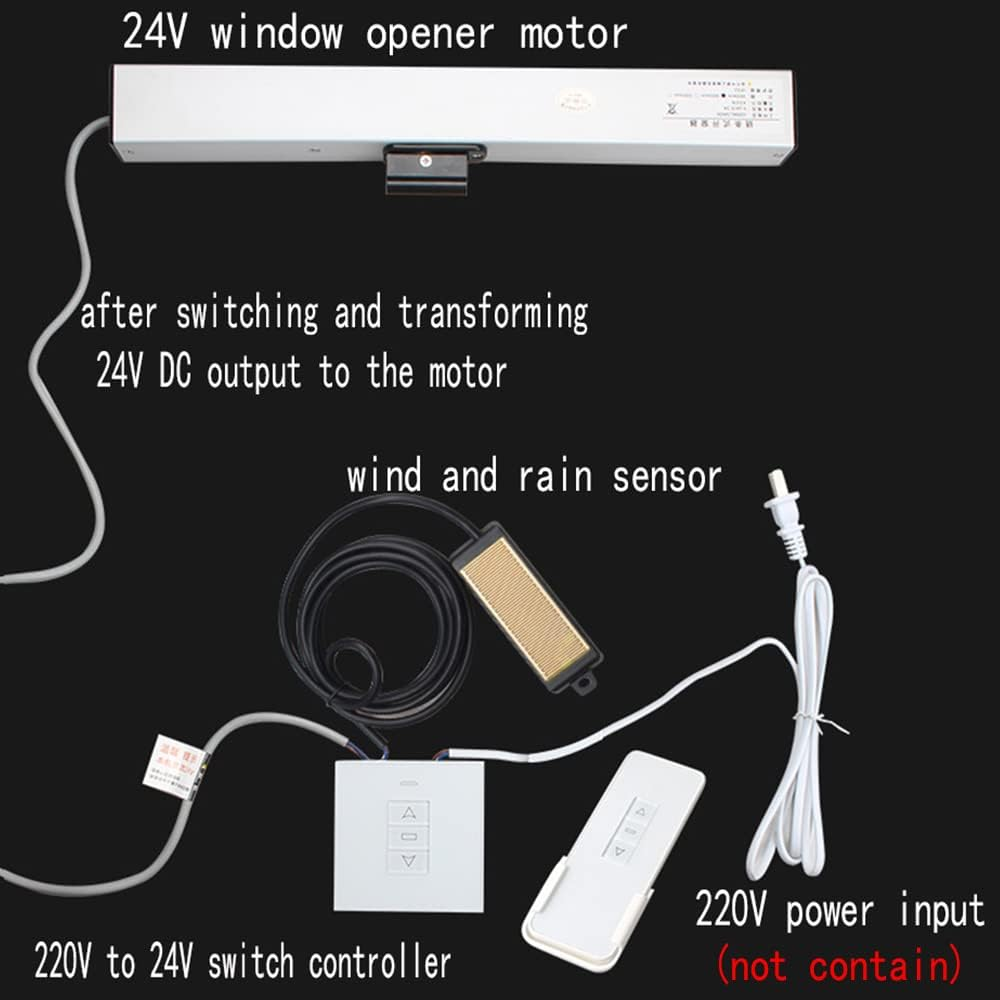 Electric Window Opener, Chain Skylight Window Actuator, Stroke 300Mm, Torque 600N image number 6