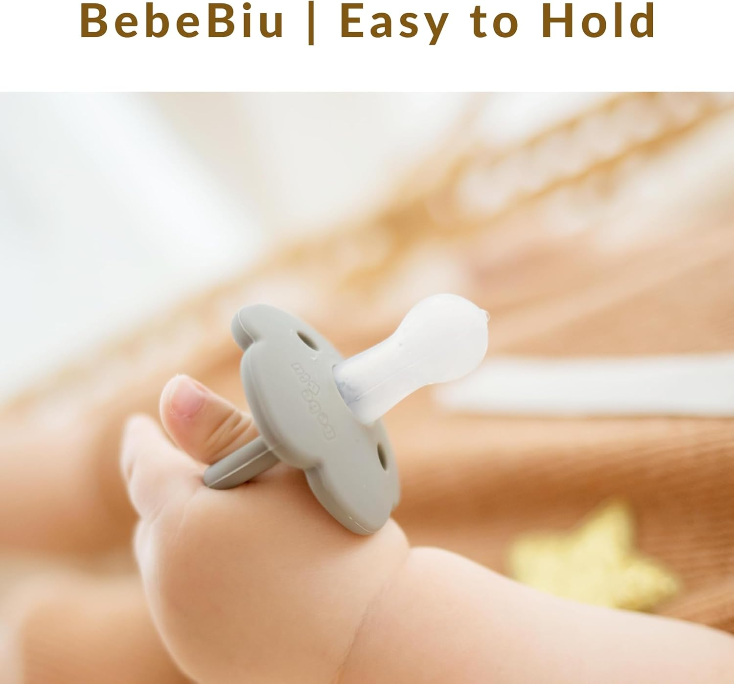 Baby Dummy, Pack of 2 Dummies, Bpa-Free Silicone Soothers, Baby Pacifier with Large Air Holes, Newborn Essentials 6 Months Up image number 1