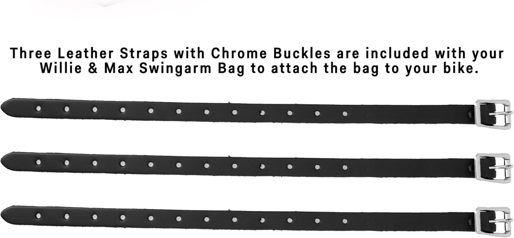 Dowco Willie & Max by - Triangulated Swingarm Bag for Harley-Davidson Softail Motorcycle - UV Protection - Maintenance Free Synthetic Leather - Black - up to 9L Capacity [ 59776-00 ] image number 4