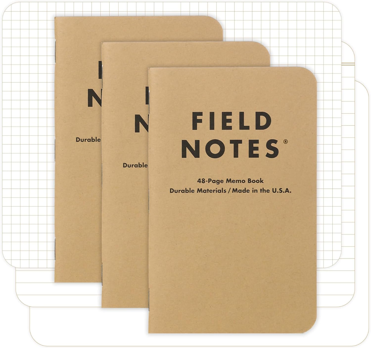 Field Notes Kraft Graph 3-Pack